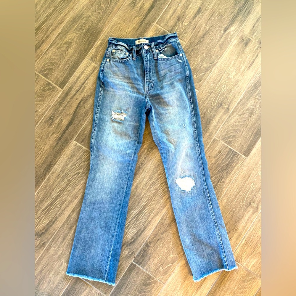 Madewell Rigid Demi-Boot Crop Jeans Size 23